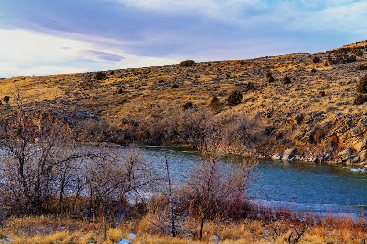 The North Platte River near Casper, Wyoming