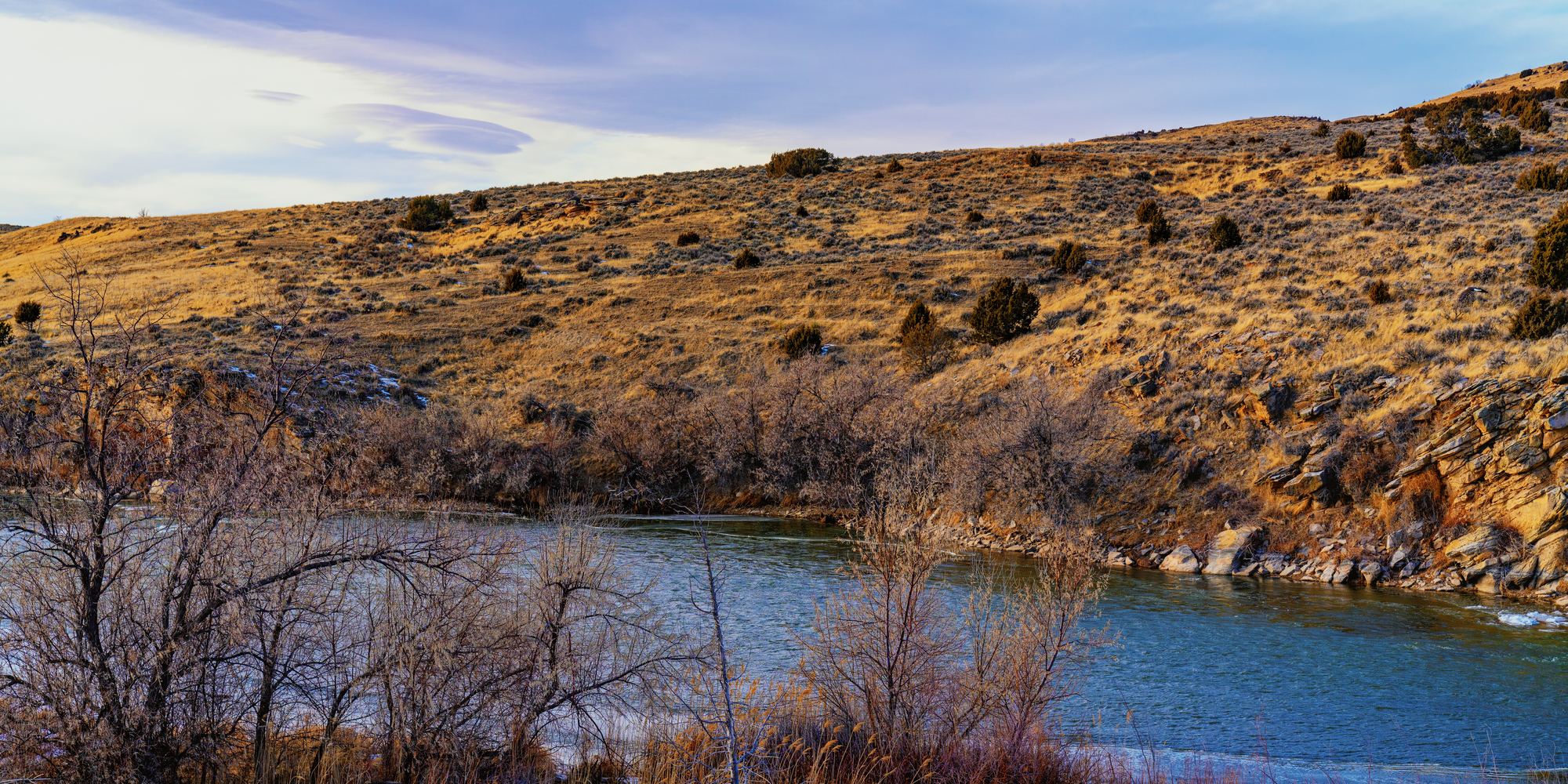 The North Platte River near Casper, Wyoming