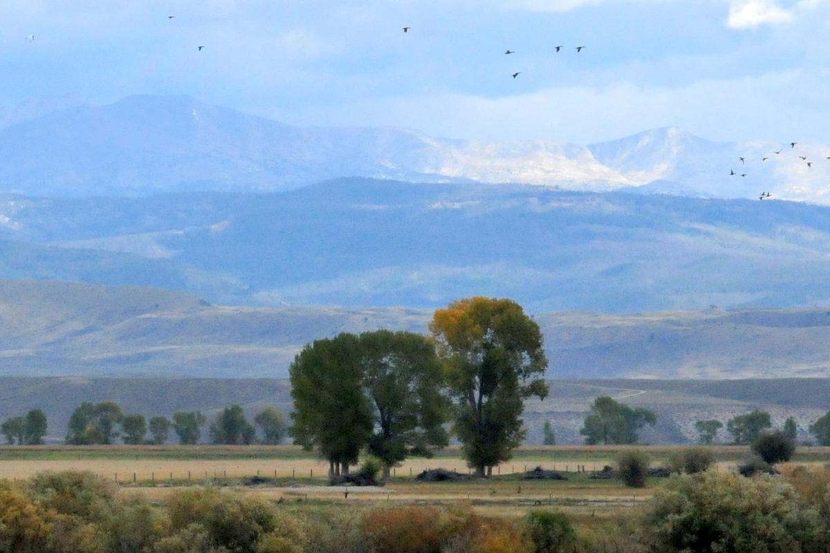 The Wind River Range near Lander, Wyoming